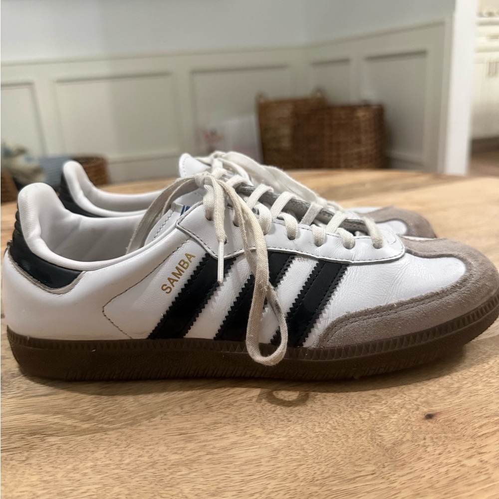 Adidas White and Black Classic Sneakers
